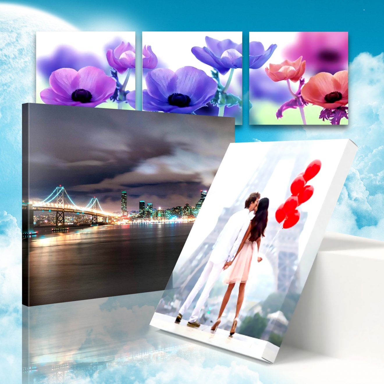 Mounted Stretched Canvas